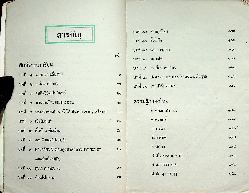 ศัพทานุกรมและความรู้ภาษาไทย ป.๔