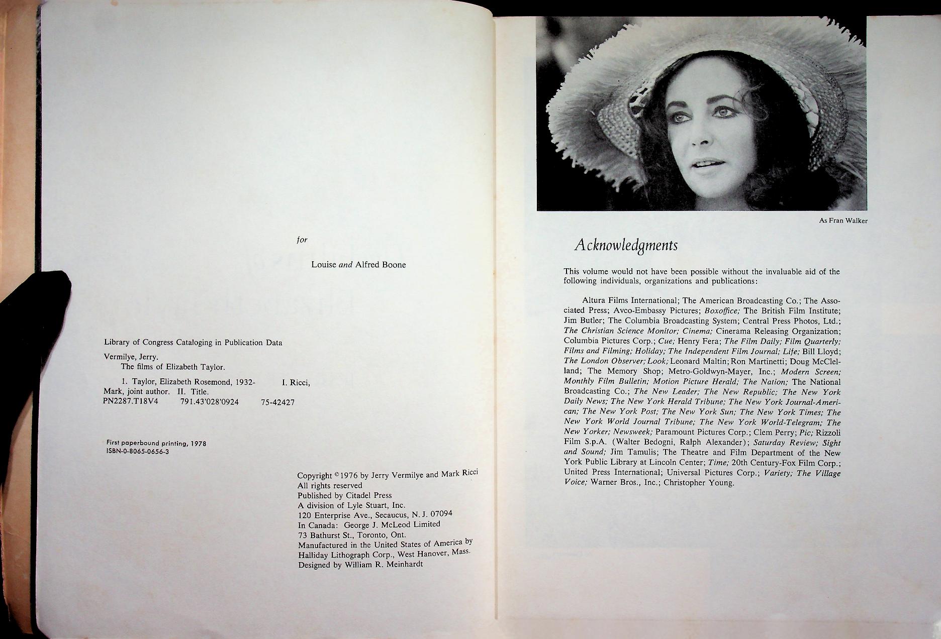 the films of ELIZABETH TAYLOR