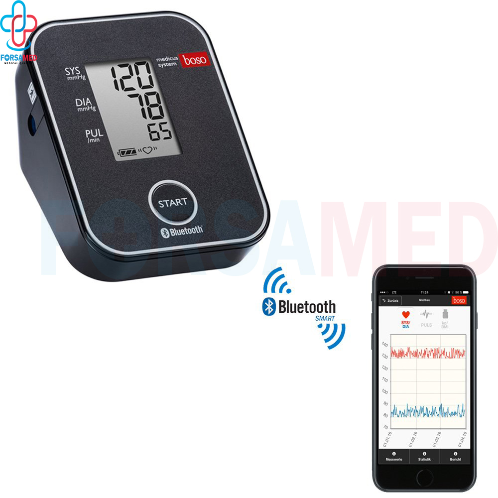 เครื่องวัดความดันบลูทูธ ยี่ห้อ BOSO รุ่น Medicus system รับประกัน 5 ปี