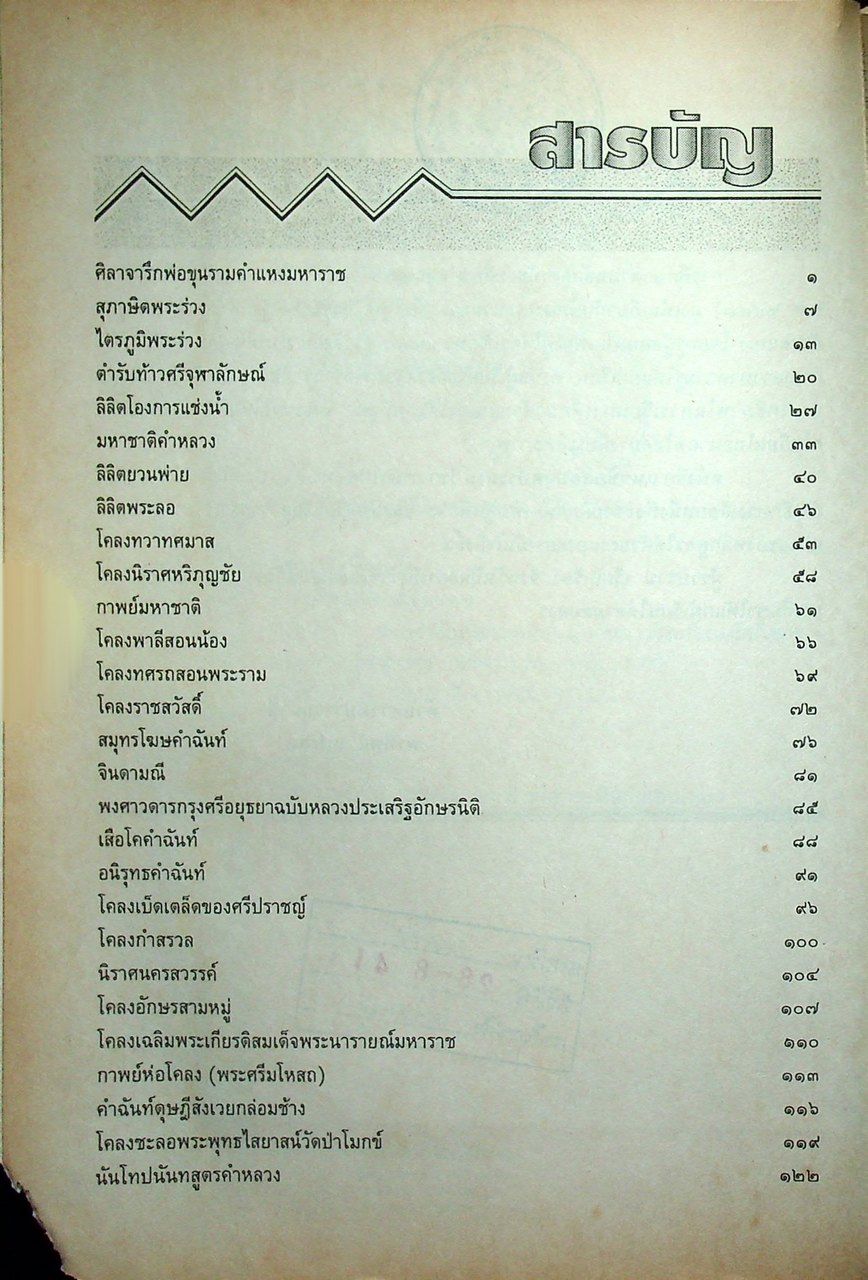 แนวข้อสอบจุดประสงค์ วิชา ภาษาไทย ท ๐๓๑ ประวัติวรรณคดี ๑