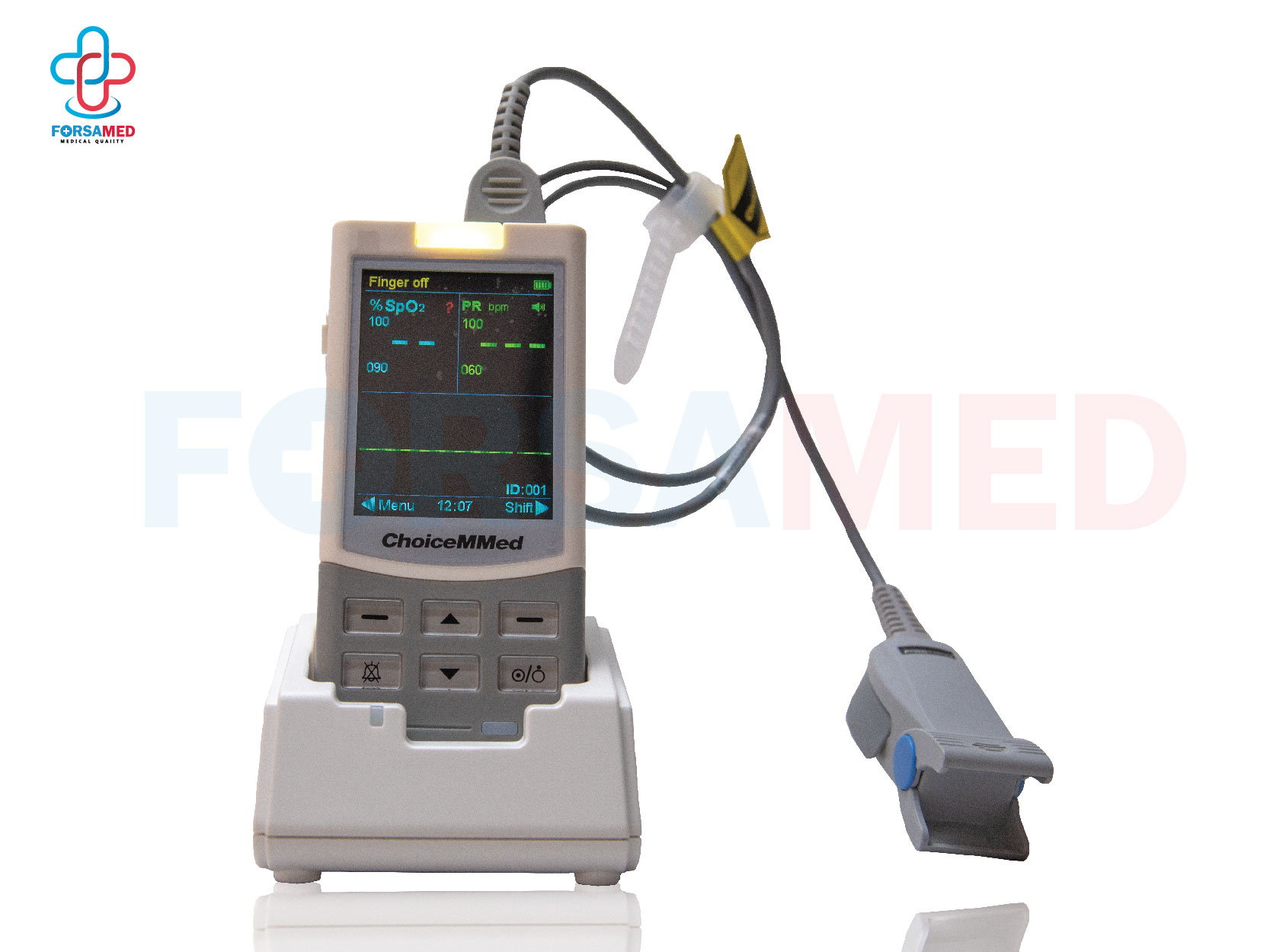 เครื่องวัดออกซิเจนปลายนิ้ว ยี่ห้อ ChoiceMMed รุ่น MD300M รับประกันนาน 1 ปี