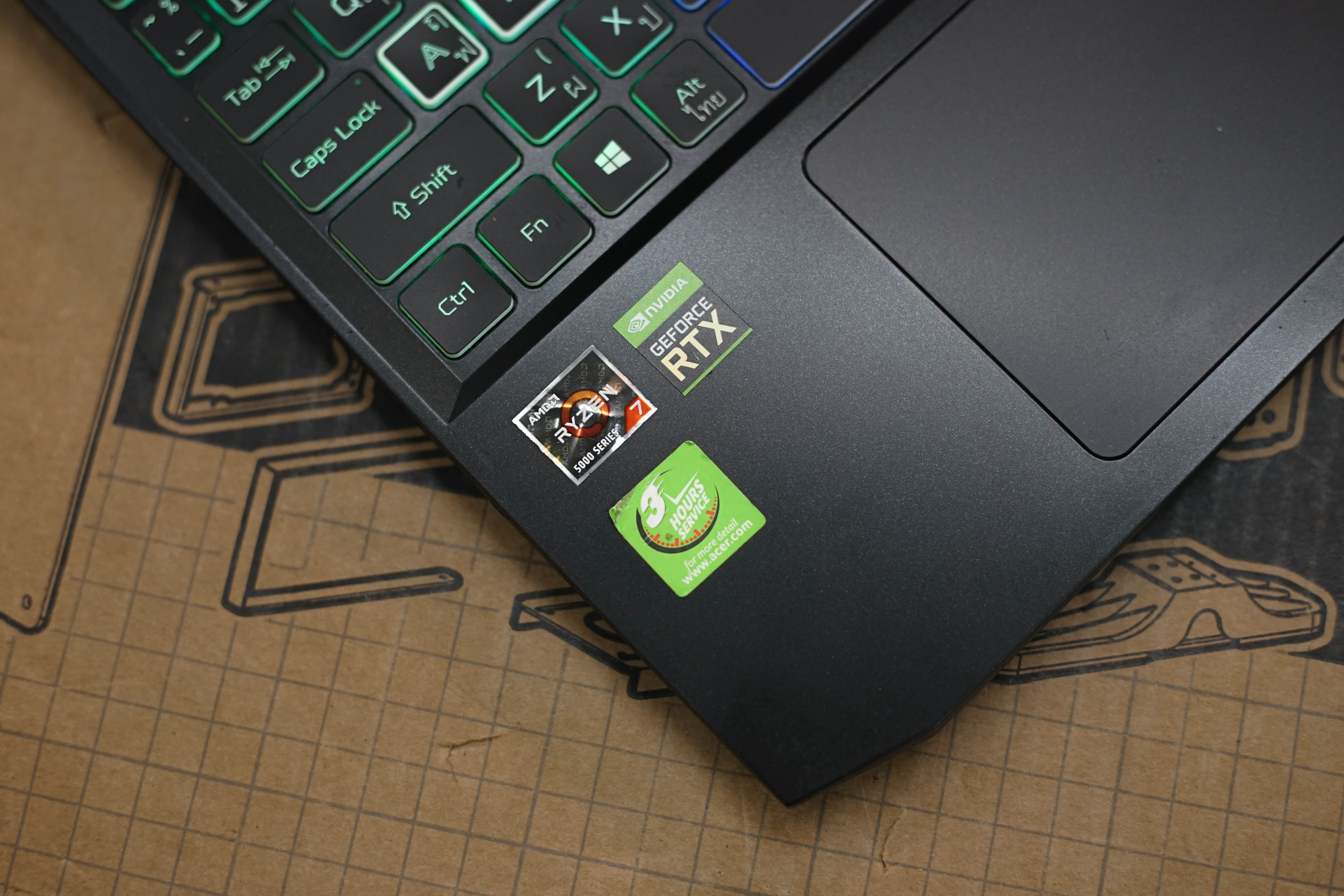 โน๊ตบุ๊คเล่นเกมมือสอง Acer Nitro 5 AN515-45-R61J R7 5800H RAM 16 GB M.2 512GB RTX3050Ti จอ 15.6"