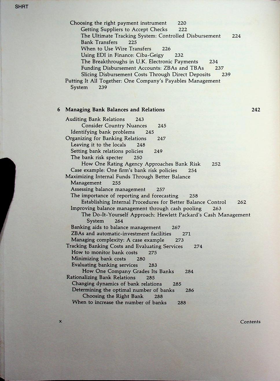 Global Cash Management