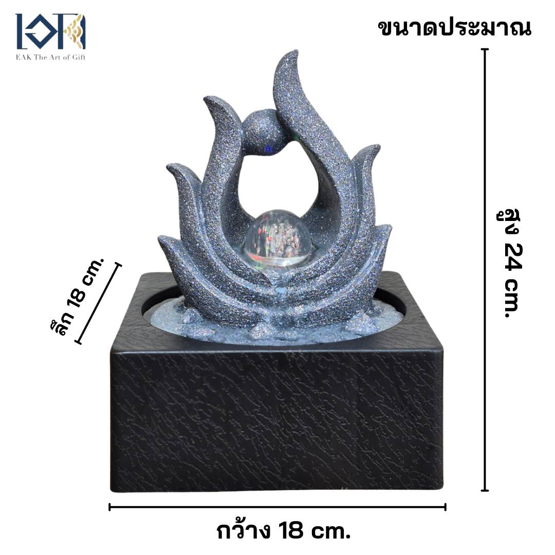 น้ำพุตั้งโต๊ะ รุ่นรหัส7236663HL น้ำล้นฮวงจุ้ย น้ำตกจำลองตกแต่งบ้าน ของขวัญมงคลโชคลาภ