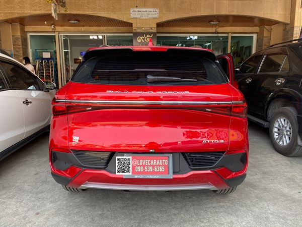 พรมไวนิลดักฝุ่น BYD Atto 3 EV 2023 ในห้องโดยสารสีเทา+ท้ายเก็บของสีดำ