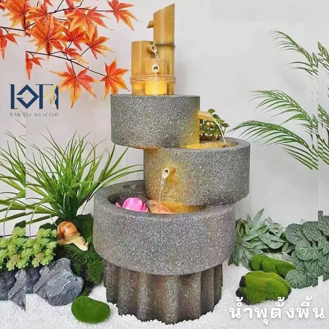 น้ำพุหน้าบ้าน รุ่นFF2019 อ่างน้ำล้นเสริมฮวงจุ้ยหน้าบ้าน น้ำพุล้นแต่งสวน
