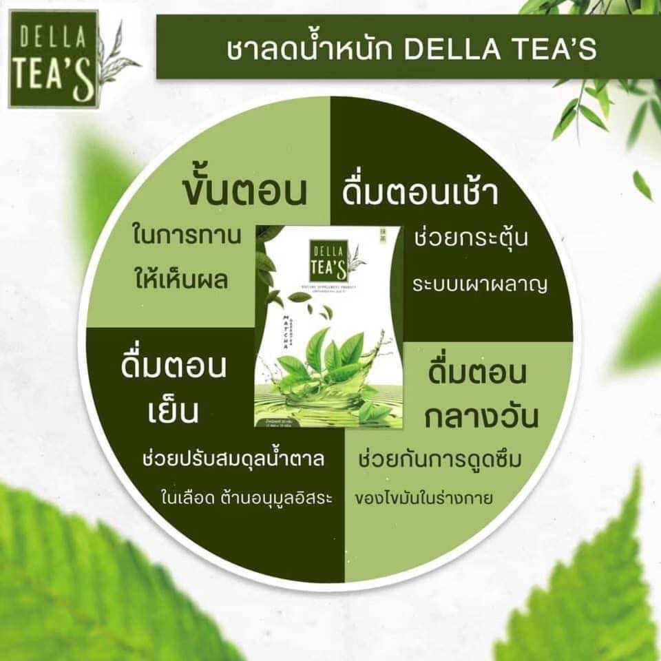 เดลล่าทีส์ชาเขียว Della Tea's คุมหิว ลดการทานจุกจิก แบรนด์ซ้อฝัน