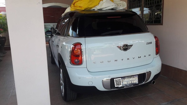 พรม6D Mini Countryman สีแดงไวน์