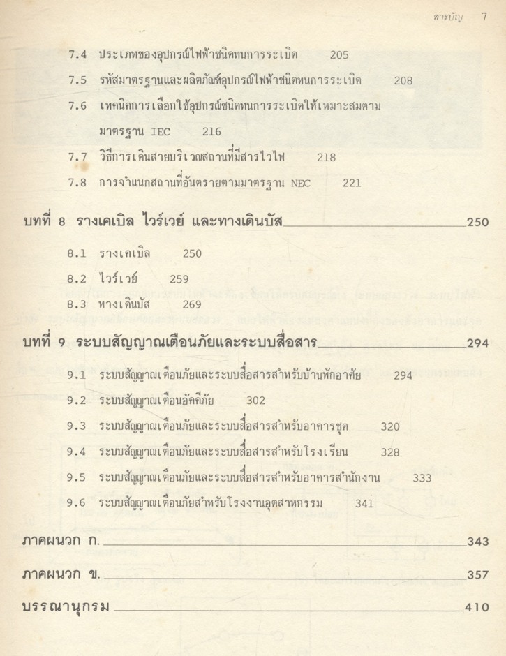 การออกแบบระบบแสงสว่าง รวมทั้งระบบไฟฟ้า ระบบสัญญาณเตือนภัย และระบบการติดต่อสื่อสาร