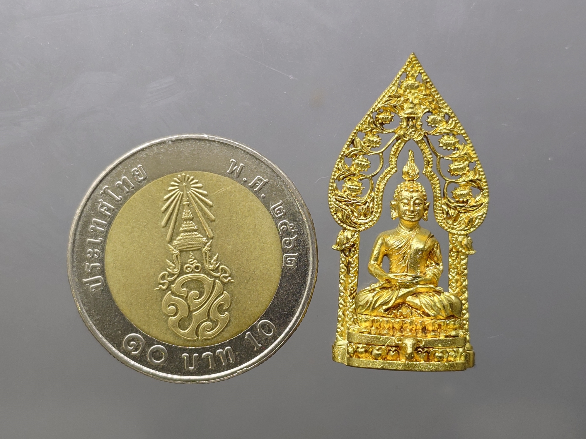 พระนิรันตราย เนื้อกาหลั่ยทอง วัดบวรนิเวศวิหาร ปี2542 พร้อมตลับเดิม