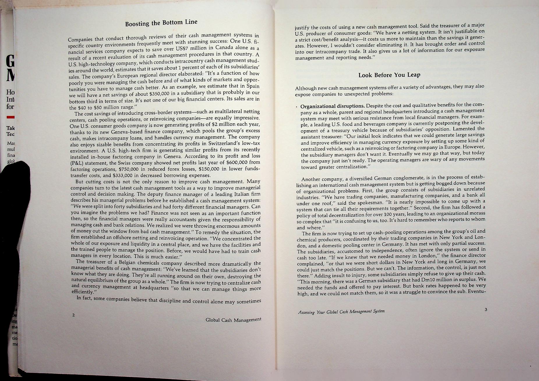 Global Cash Management