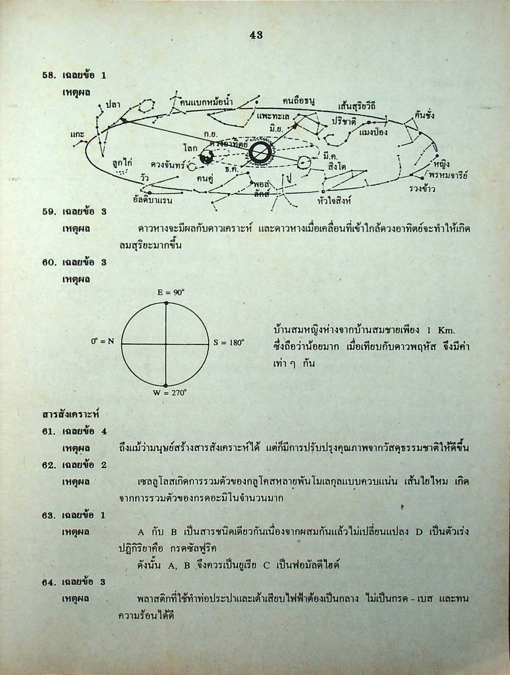 เฉลยข้อสอบเข้ามหาวิทยาลัย ENTRANCE ระบบใหม่ ฉบับรวม 10 พ.ศ. วิทยาศาสตร์กายภาพชีวภาพ