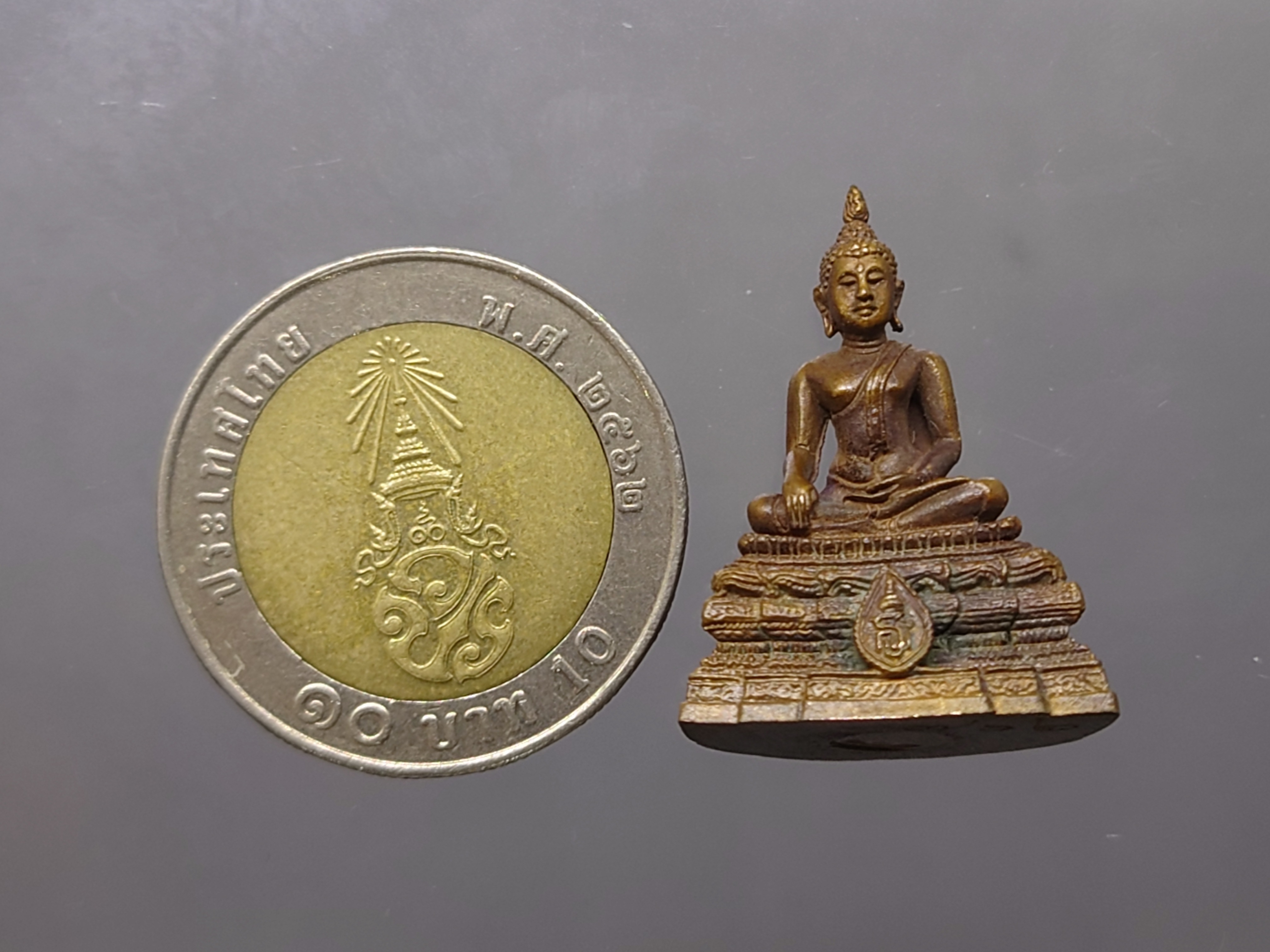 สมเด็จพระพุทธญาณนเรศวร ญสส สมเด็จพระญาณสังวรฯ สมเด็จพระสังฆราชฯ เนื้อสำริด วัดบวรนิเวศวิหาร พ.ศ.2534 กล่องเดิม