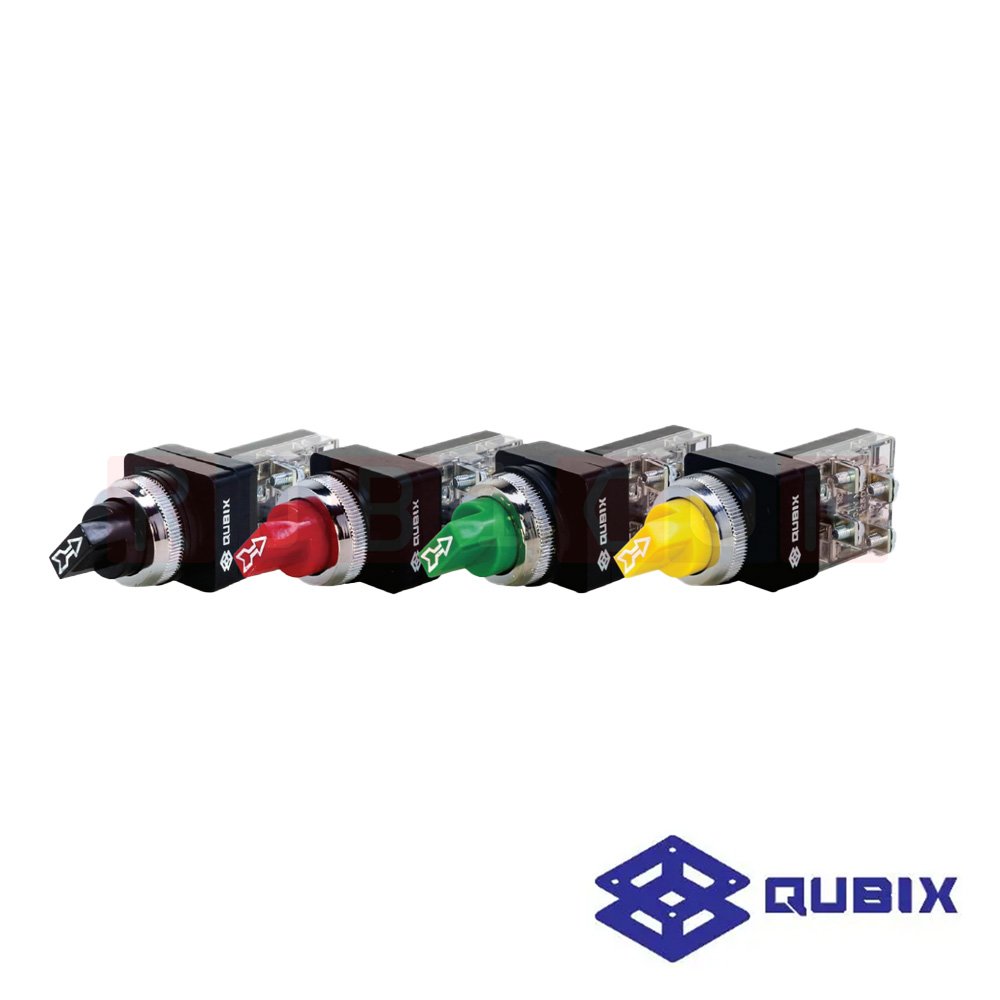 QUBIX Contact Block 1A1B สวิตช์ลูกศร Ø25 mm. 3 จังหวะคอนแทคบล็อค 1A1B Ø25 mm. / Ø30 mm. CONTACT 1NO+1NC (CONTROL SWITCHES : Ø25 MM.)