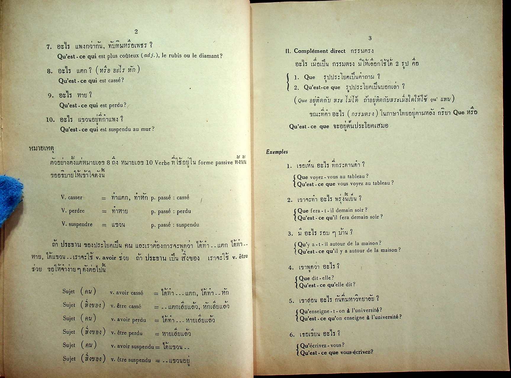 ไวยากรณ์ฝรั่งเศส เล่ม ๓ หลักสูตรเตรียมอุดมศึกษา