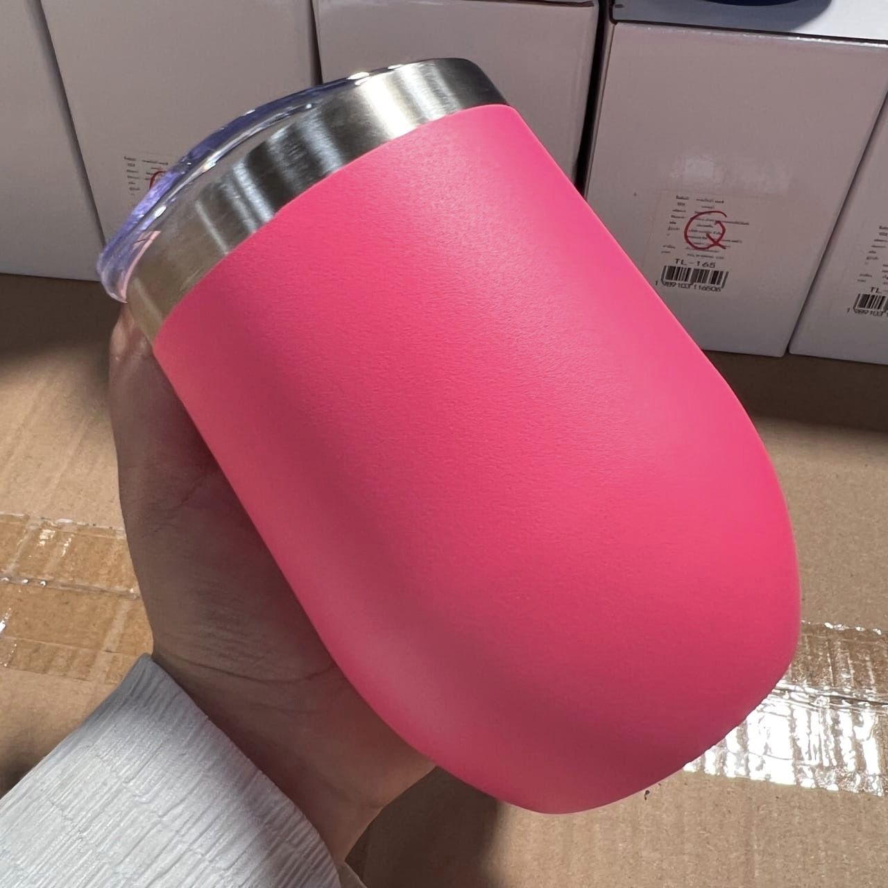 แก้วเก็บความเย็นขนาด 12 ออนซ์ ทรงไข่