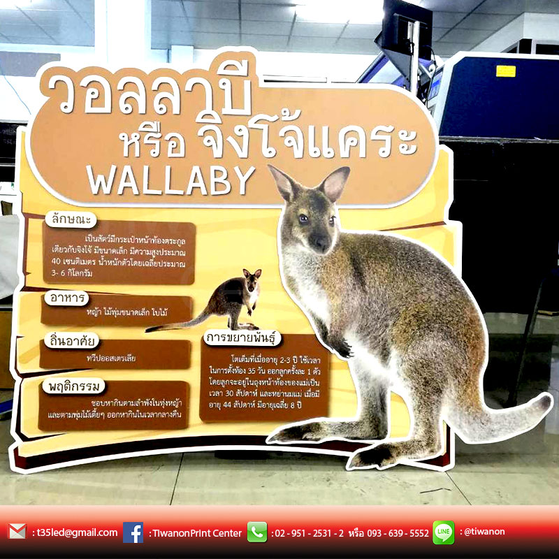 ป้ายสติ๊กเกอร์ติดลงอะคิลิก