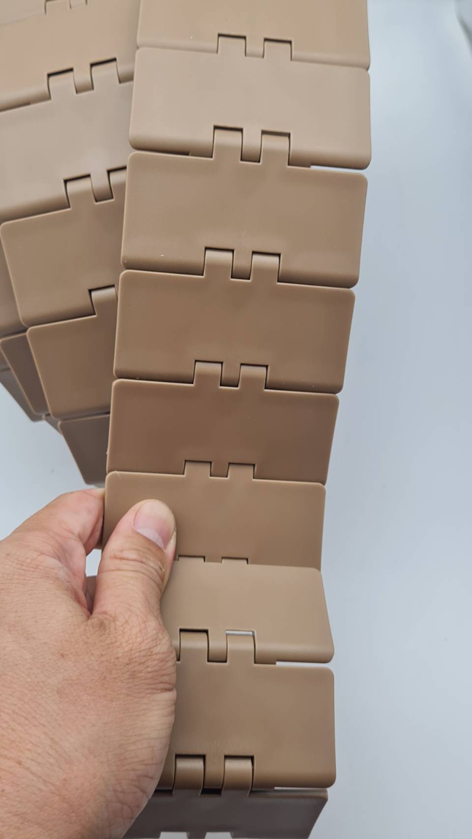 สายพานลำเลียงแบบทางตรง Top chain 820K325 สำหรับโรงงานน้ำดื่มและระบบขนถ่ายวัสดุยาว 3เมตร