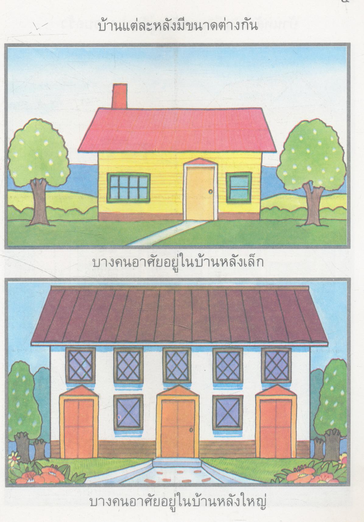 ชุดพัฒนาประสบการณ์ บ้าน ชั้นอนุบาลหรือชั้นเด็กเล็ก