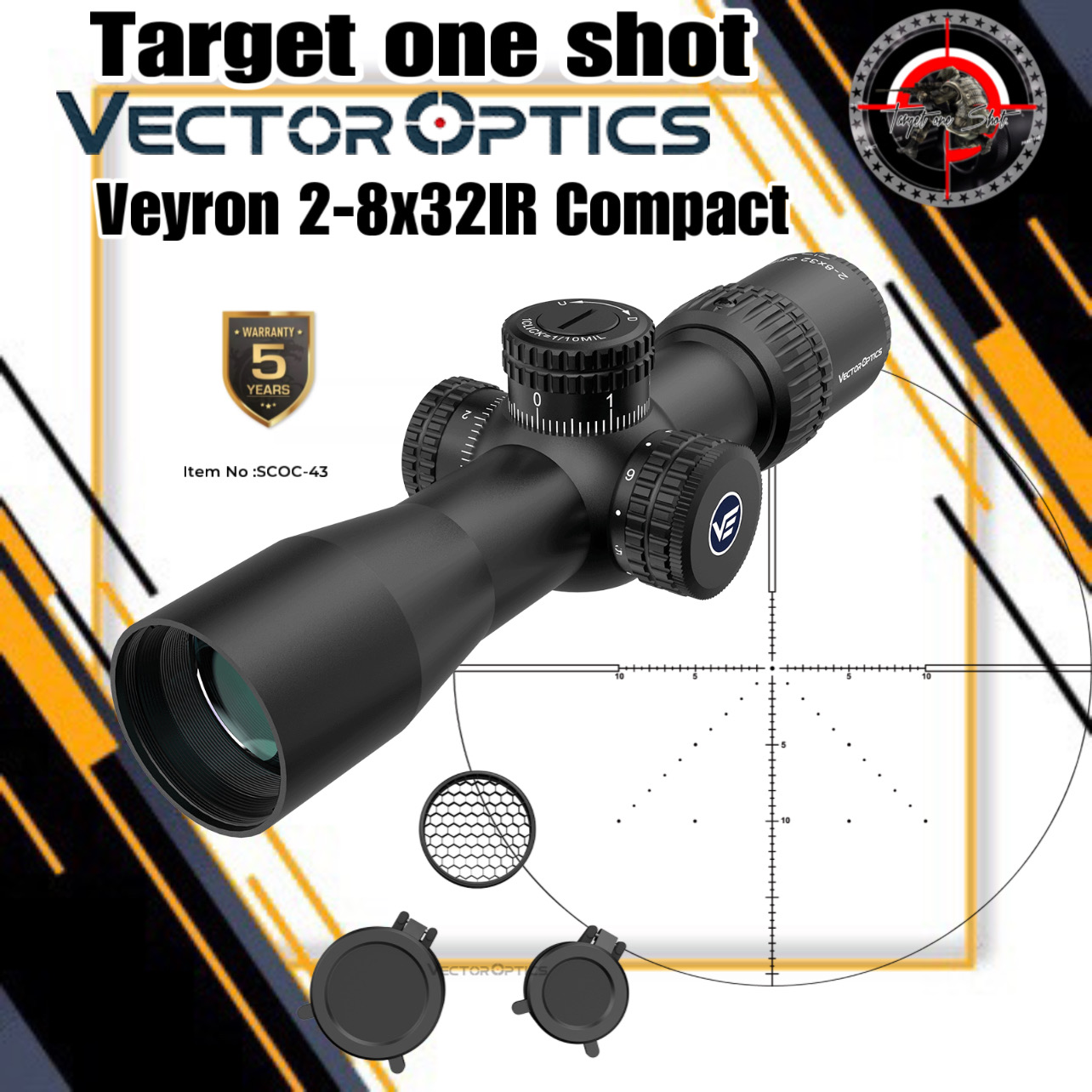VECTOR OPTICS Veyron 2-8x32IR Compact Scope