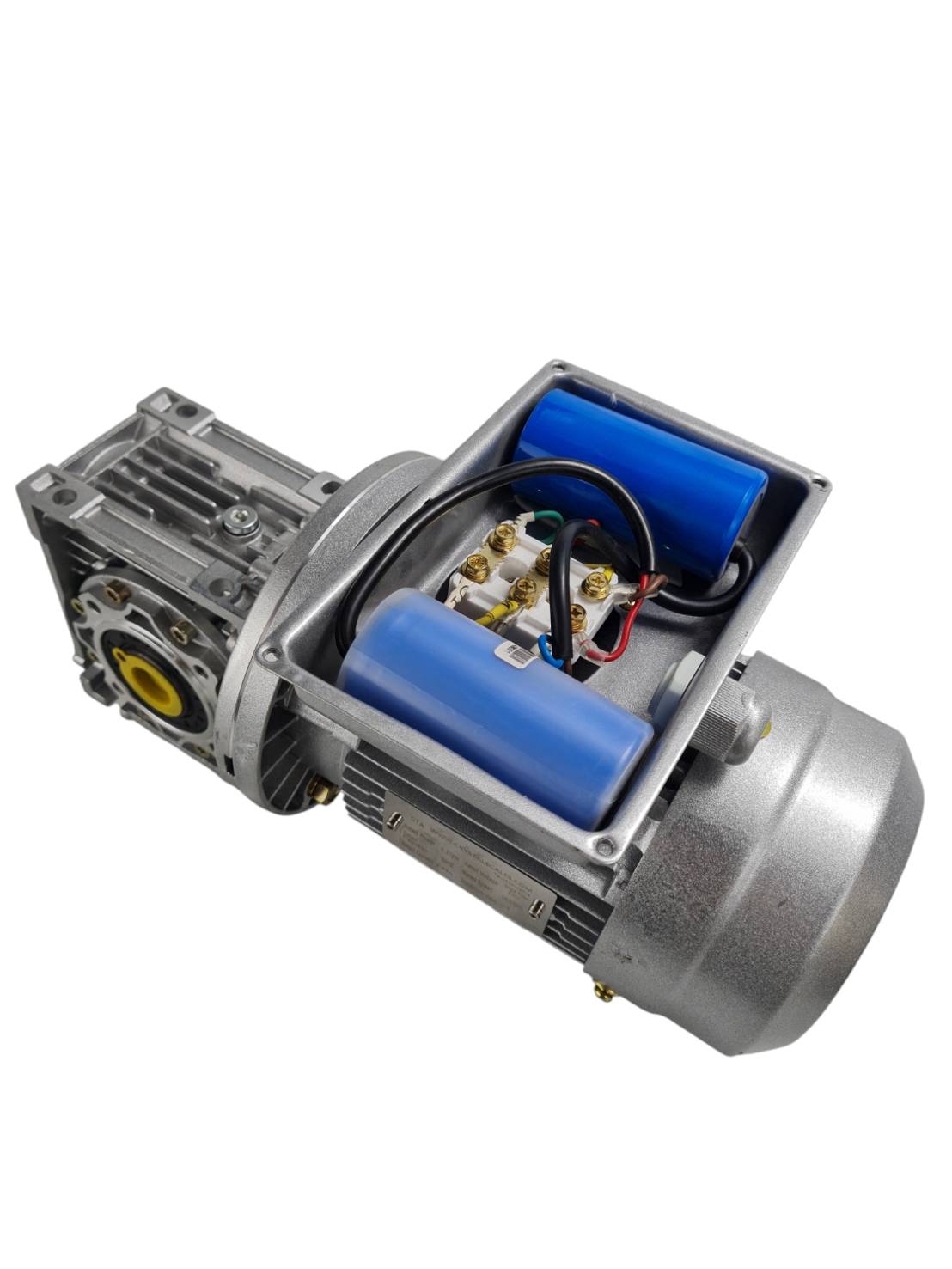 มอเตอร์เกียร์ไฟฟ้ากระแสสลับ ขนาด370W 220vพร้อมหน้าแปน รูเพลา 25 มิลลิเมตร เกียร์ 15:1ทำเครื่องกลึงรถแม็คโคร