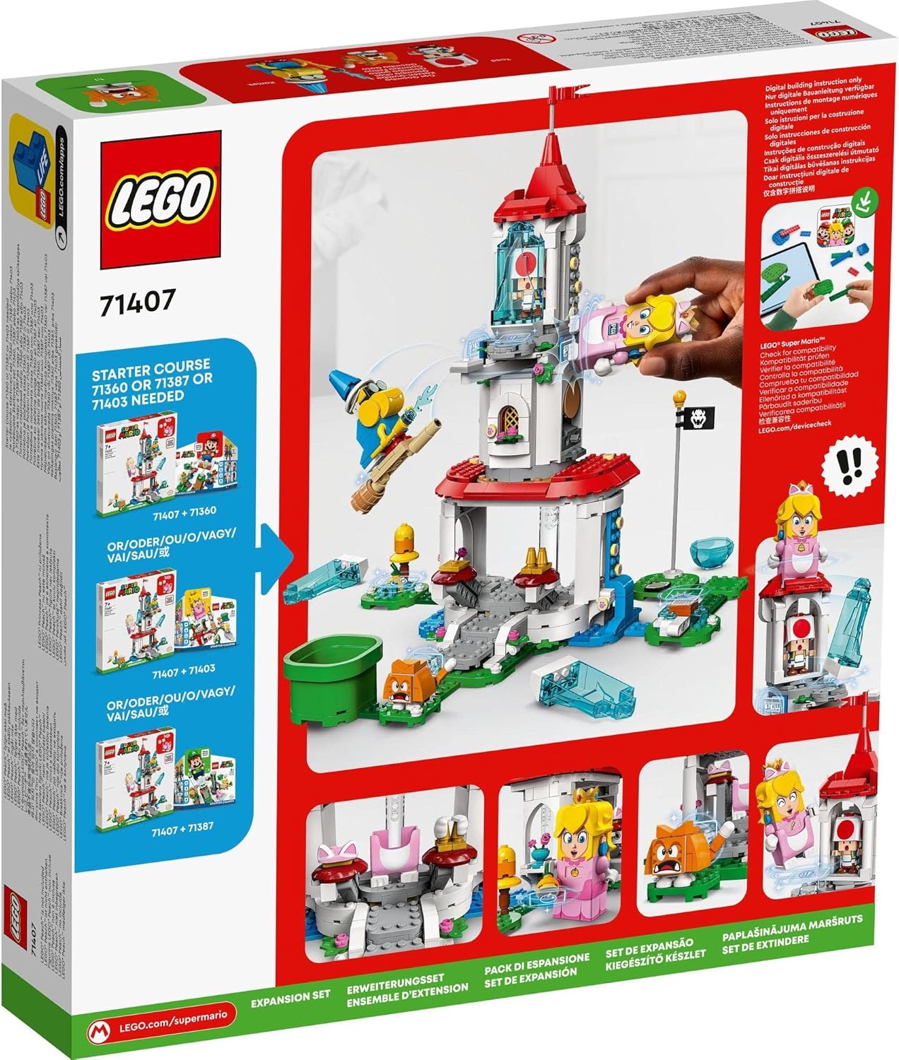 **MTS Toys**เลโก้ Lego 71407 Super Mario : Cat Peach Suit and Frozen Tower