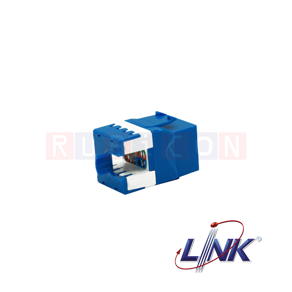 US-1005SC4 CAT5E RJ45 COLORFUL JACK,SLIM, BLUE LINK