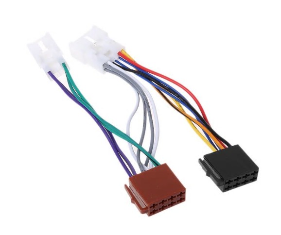 ปลั๊กตรงรุ่น Toyota สำหรับเปลี่ยนวิทยุ เครื่องเสียง 2din แบบปลั๊ก ISO ไม่ตัดต่อสายไฟ