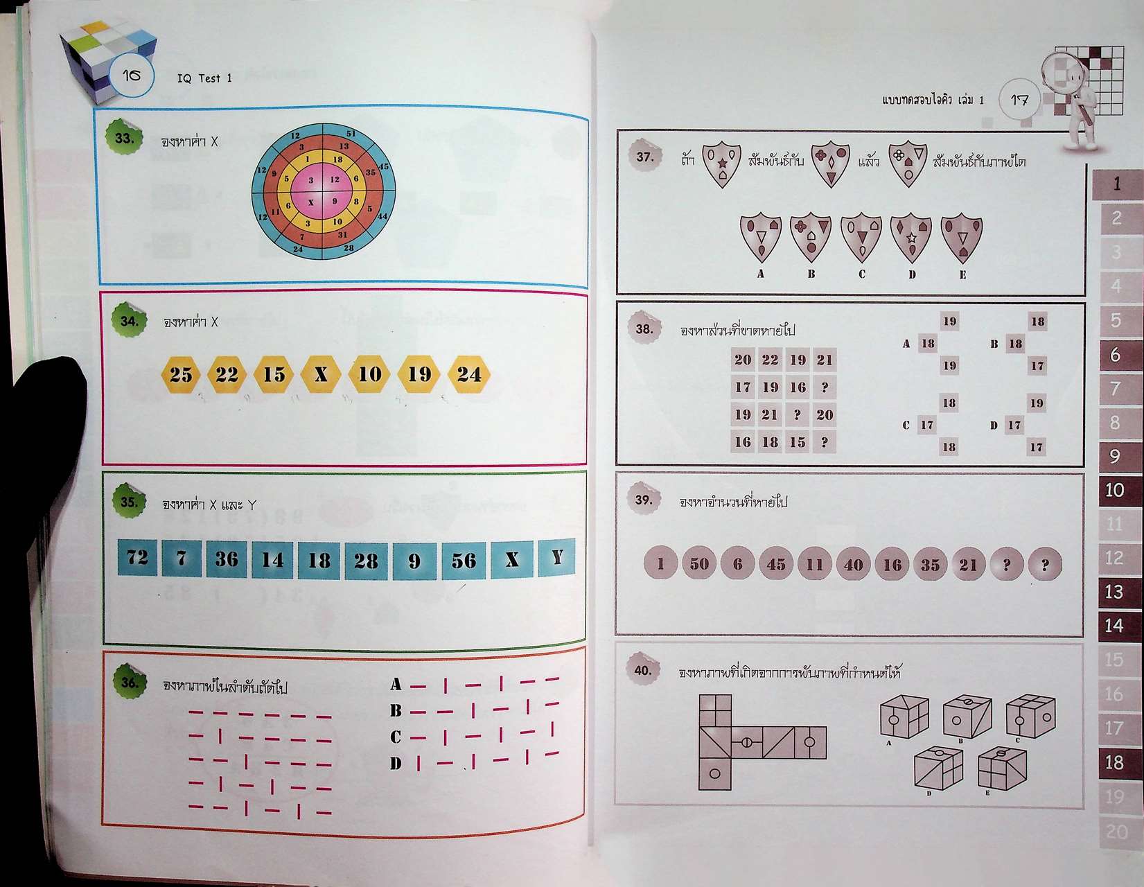 แบบทดสอบไอคิว เล่ม 1 Intelligence Quotient Test