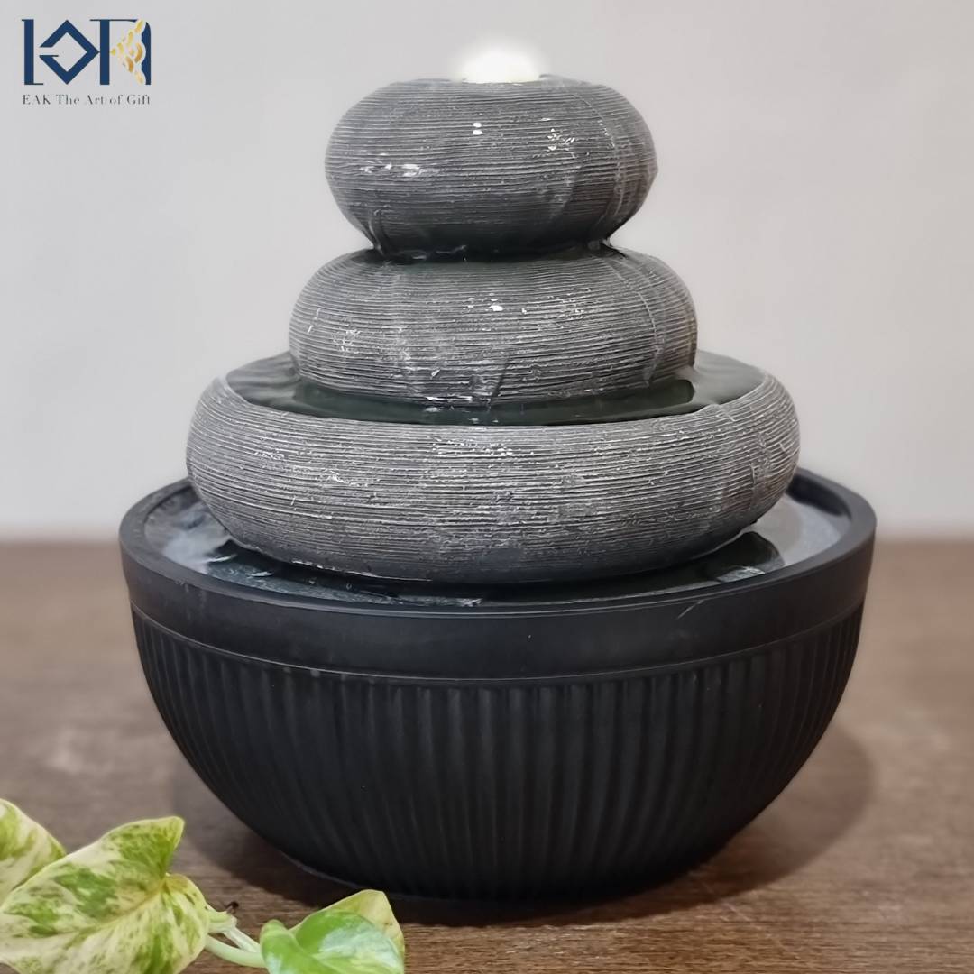 น้ำพุตั้งโต๊ะ รุ่นชมสวนรหัส1233186L น้ำพุฮวงจุ้ยแต่งบ้าน น้ำล้นของขวัญมงคล น้ำผุดล้นของขวัญขึ้นบ้านใหม่ เปิดร้านใหม่