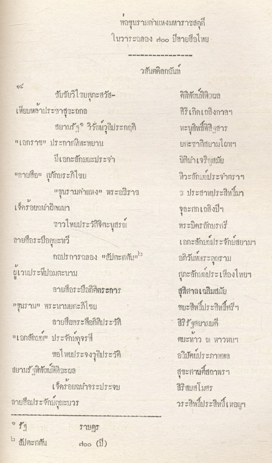 ที่ระลึกเนื่องในงานฉลอง ๗๐๐ ปี ลายสือไทย ๒๘-๒๙ ธันวาคม ๒๕๒๖ วิทยาลัยครูเพชรบูรณ์