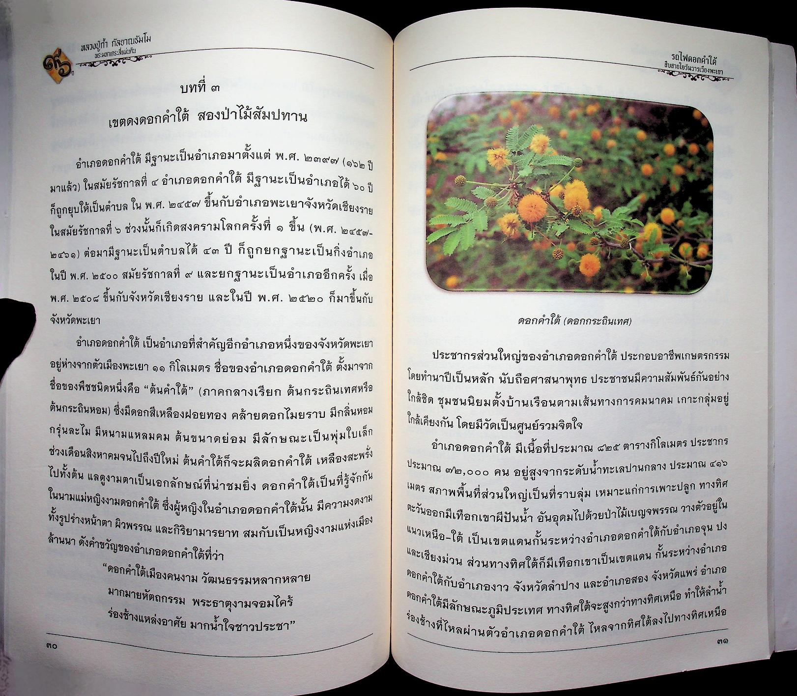 หนังสือที่ระลึกเนื่องในโอกาสเจริญอายุครบ ๘ รอบ พระเดชพระคุณท่านเจ้าคุณพระมงคลวัฒน์ ๑๙ กันยายน ๒๕๕๙ "๙๖ ปีหลวงปู่ก้ำ กัลยาณธัมโม พระมหาเถระสี่แผ่นดิน" รถไฟดอกคำใต้ สืบสายใยวันวารเวียงพะเยา