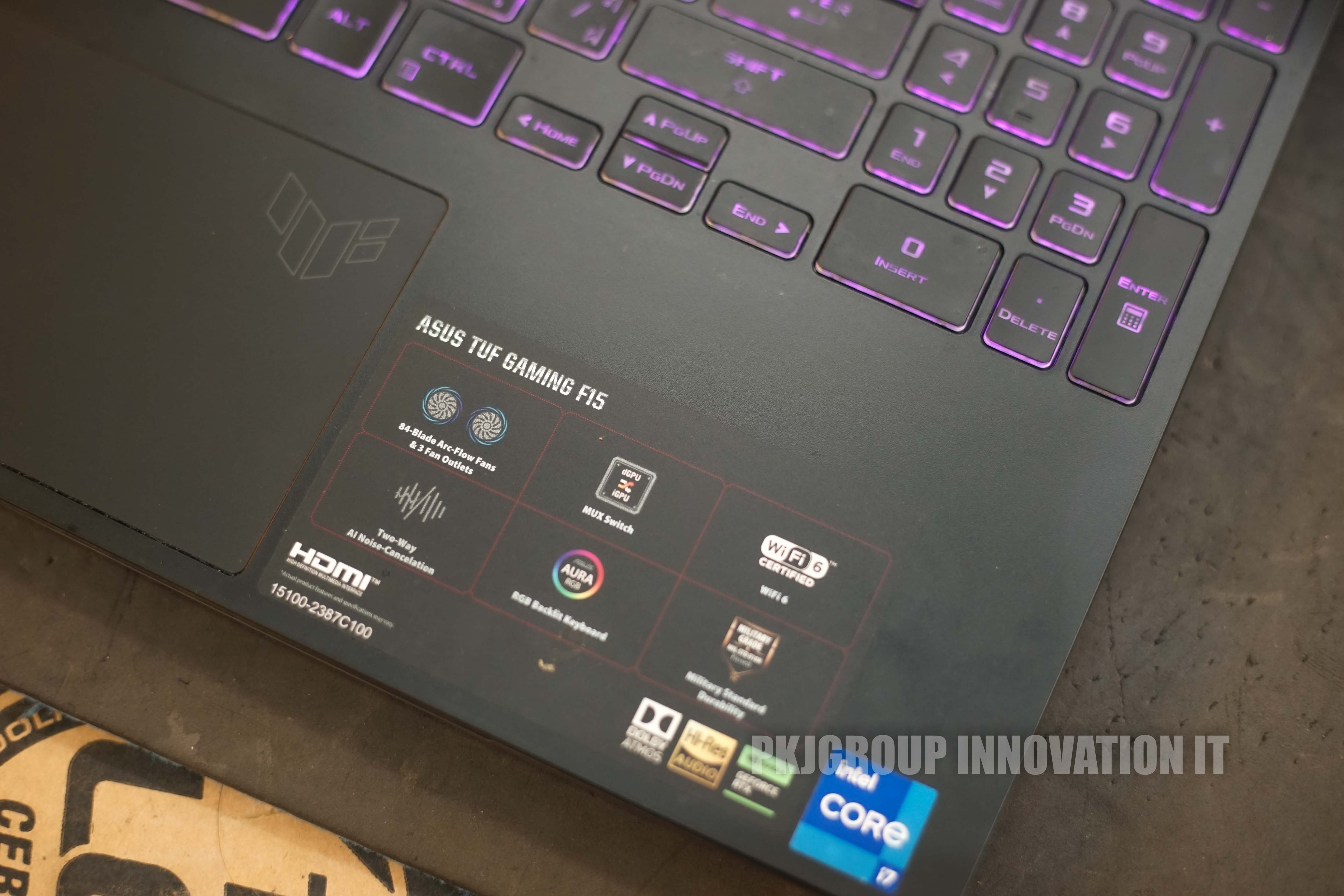 โน๊ตบุ๊คเล่นเกมมือสอง Asus Tuf FX507ZC4-HN002W i7-12700H RAM 16 GB SSD 512GB RTX3050 15.6" 144Hz (เครื่อง 2)