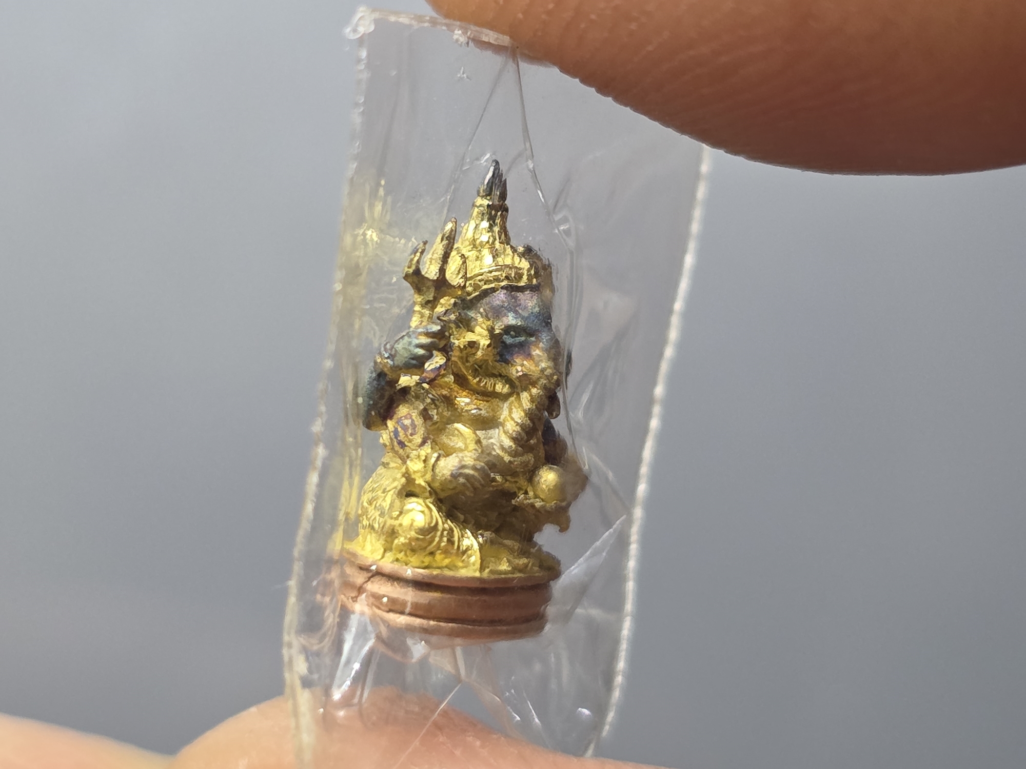 พระพิฆเนศ เทวสถานโบสถ์พราหมณ์ เนื้อเงินสามกษัตริย์ พิมพ์เล็ก ปี2539 พร้อมกล่องเดิม สภาพสวยเดิม