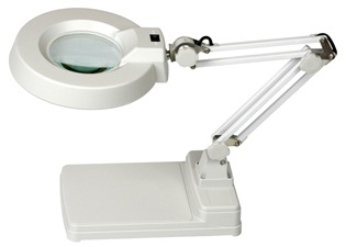 โคมไฟแว่นขยายแบบตั้งโต๊ะ 5x ไฟ LED แบบ Swing