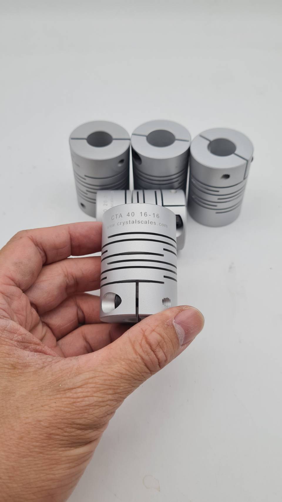 Beam coupling ขนาด OD40 มิลลิเมตร ยาว 65มิลลิเมตร รับแรงบิด 8N.M สำหรับเป็นข้อต่อส่งกำลังของเครื่องจักร