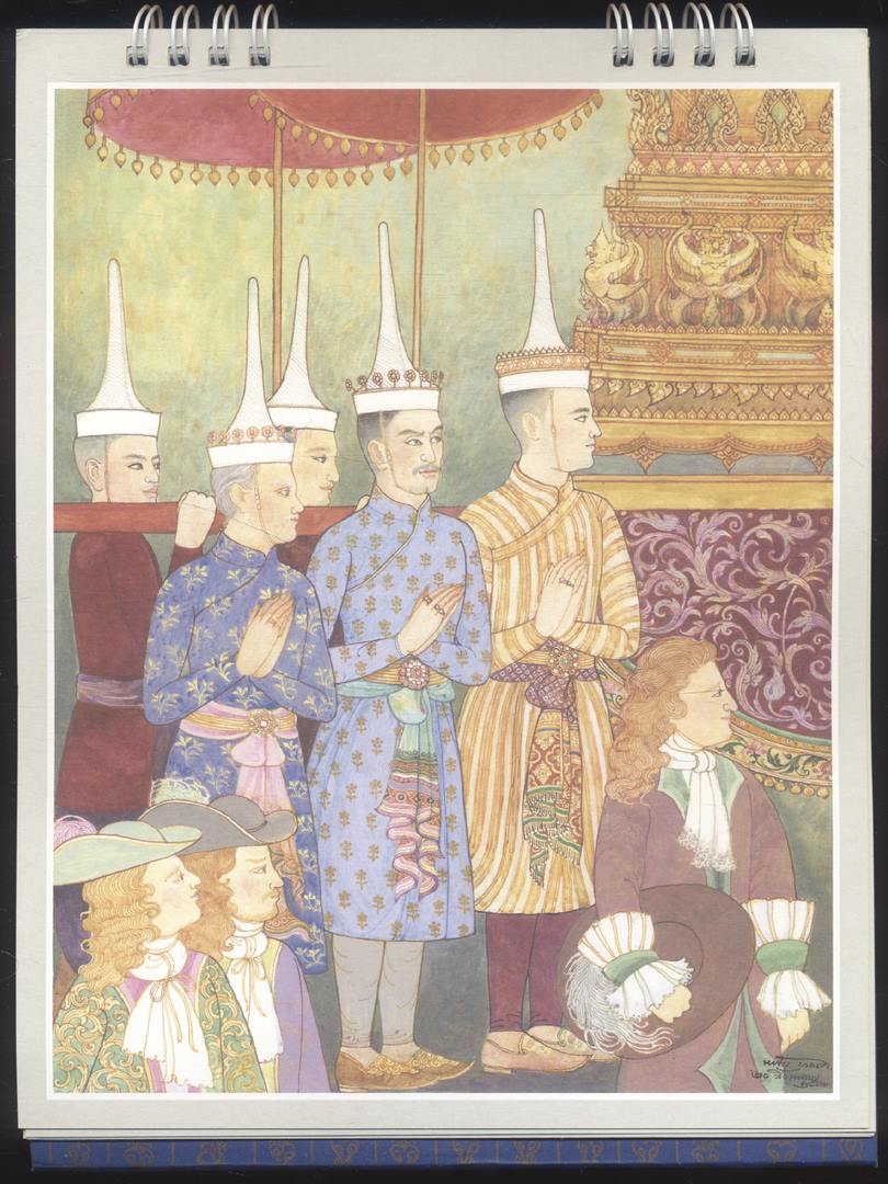 ปฎิทินตั้งโต๊ะ อาภรณ์สยามสามสมัย พ.ศ 2562 ของวิริยะประกันภัย