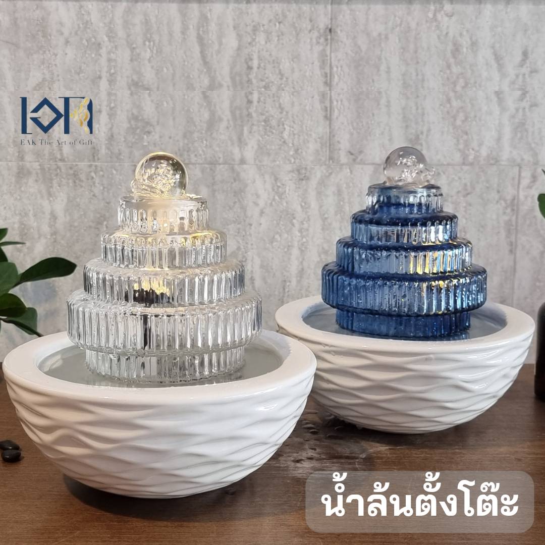 น้ำพุล้นตั้งโต๊ะ รุ่น99102 มี2สี น้ำพุตั้งโต๊ะทำงานตกแต่งบ้าน เสริมฮวงจุ้ยมงคล น้ำพุสวยๆ
