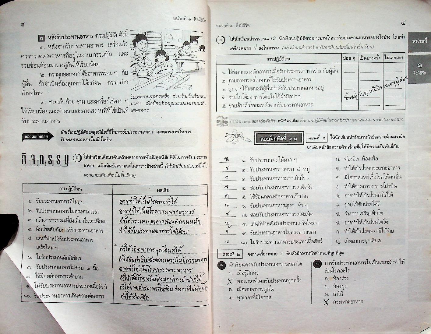 เฉลย สำหรับผู้สอน แนวหน้า กลุ่มสร้างเสริมประสบการณ์ชีวิต สปช.๔ ชั้นประถมศึกษาปีที่ ๔