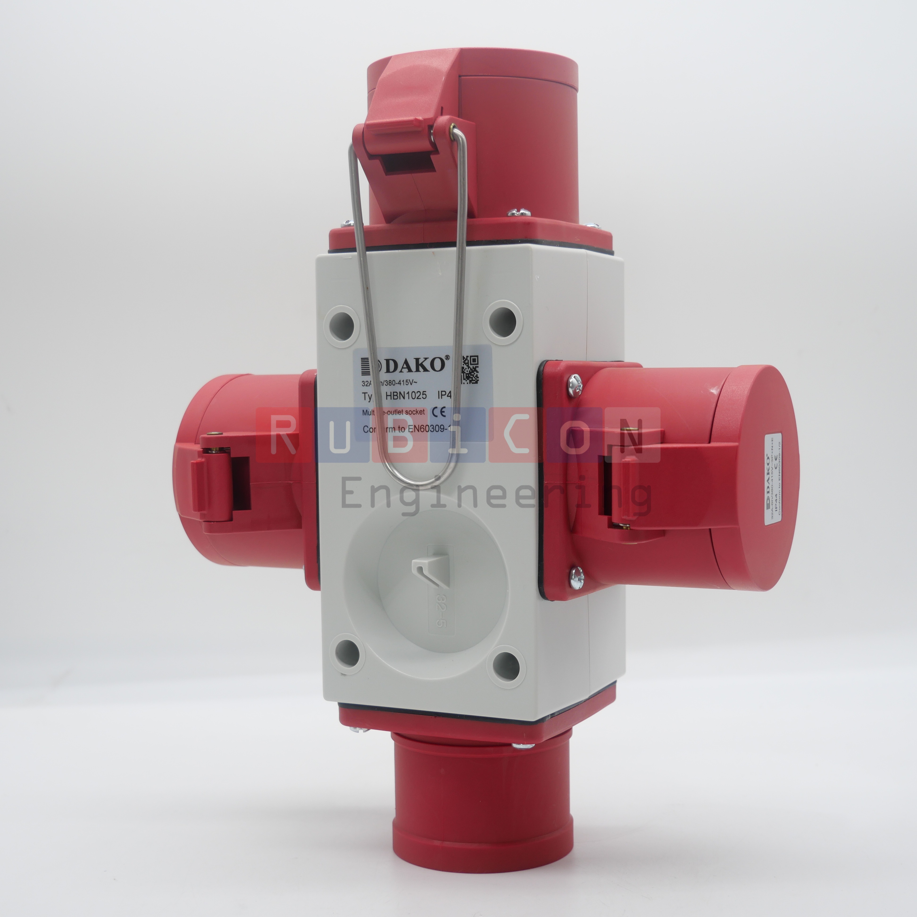 DAKO PLUG HBN 1025 ปลั๊กแยกสามทาง 5ขา 3P+N+E 32A IP44