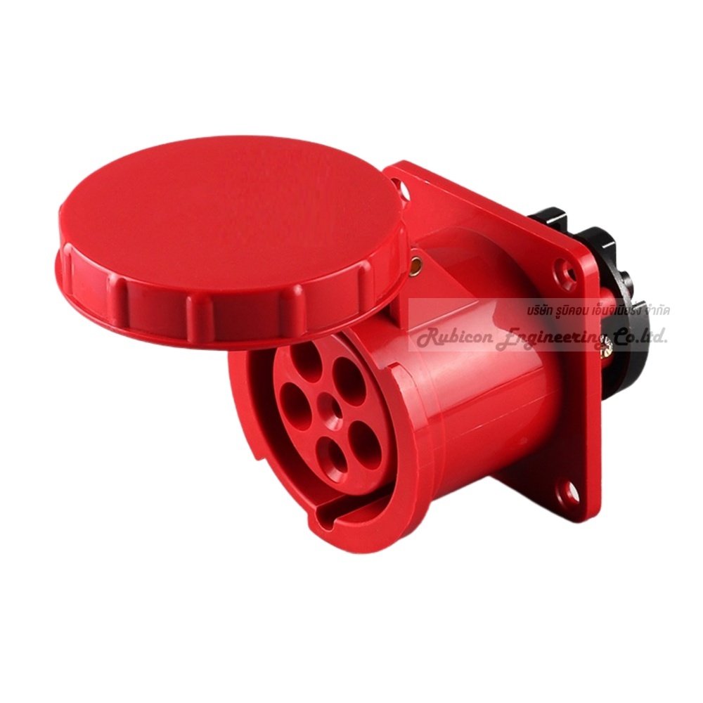 "MASHI" MA-435 ปลั๊กตัวเมียฝังตรง เต้ารับฝังตรง (PANEL SOCKETS) 3P+N+E 63A 380-415V 6H IP67