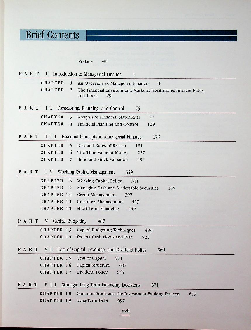 ESSENTIALS OF MANAGERIAL FINANCE