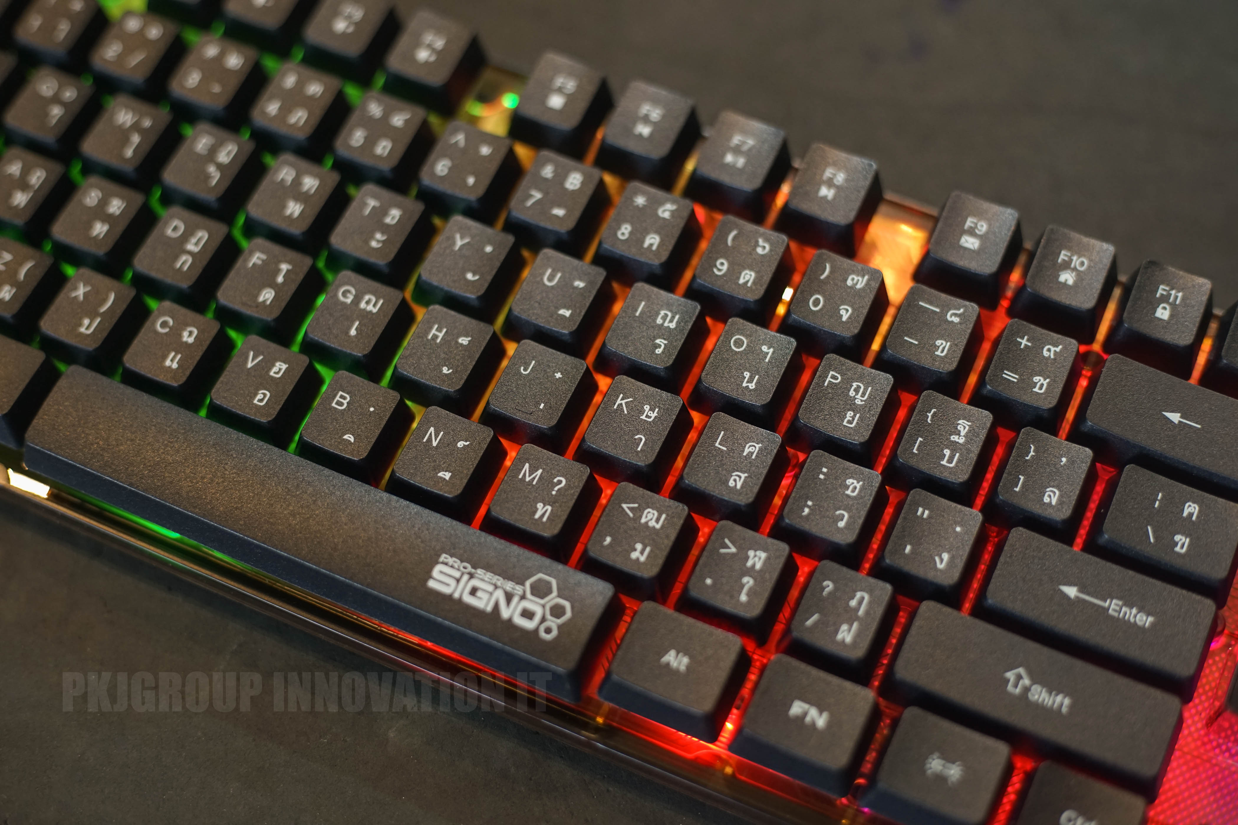 ชุดเมาส์-คีย์บอร์ดเกมมิ่ง Signo Sundaze KB712 + GM 112 ของใหม่ มีไฟRGBเมาส์ปรับ DPI ได้ K/Bปุ่มยาง