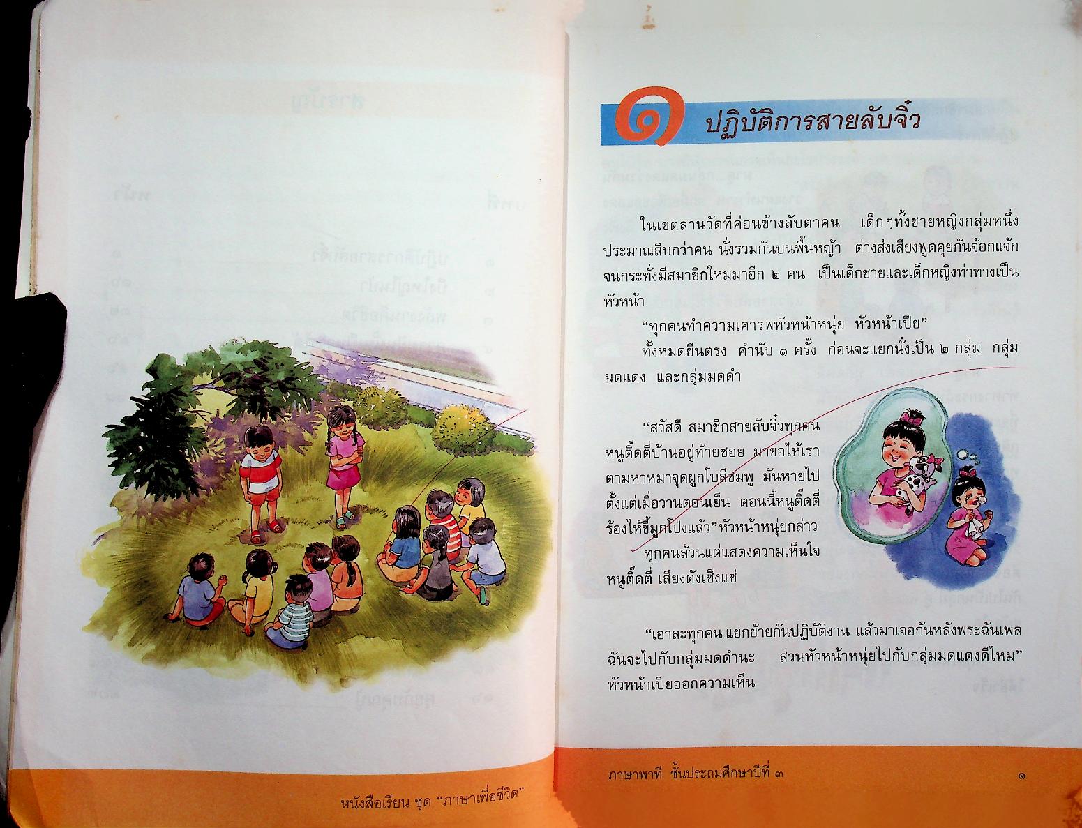 หนังสือเรียนสาระการเรียนรู้พื้นฐาน ชุด ภาษาเพื่อชีวิต ภาษาพาที ชั้นประถมศึกษาปีที่ ๓