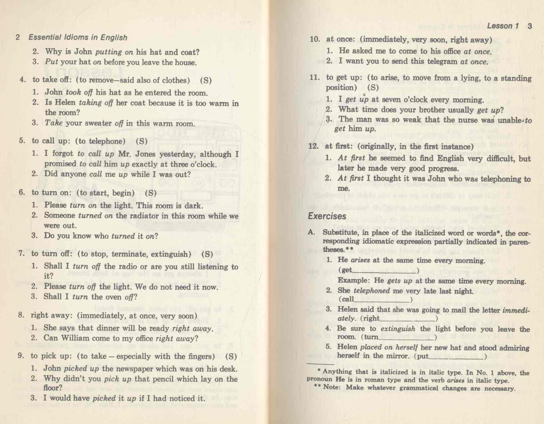 ESSENTIAL IDIOMS IN ENGLISH