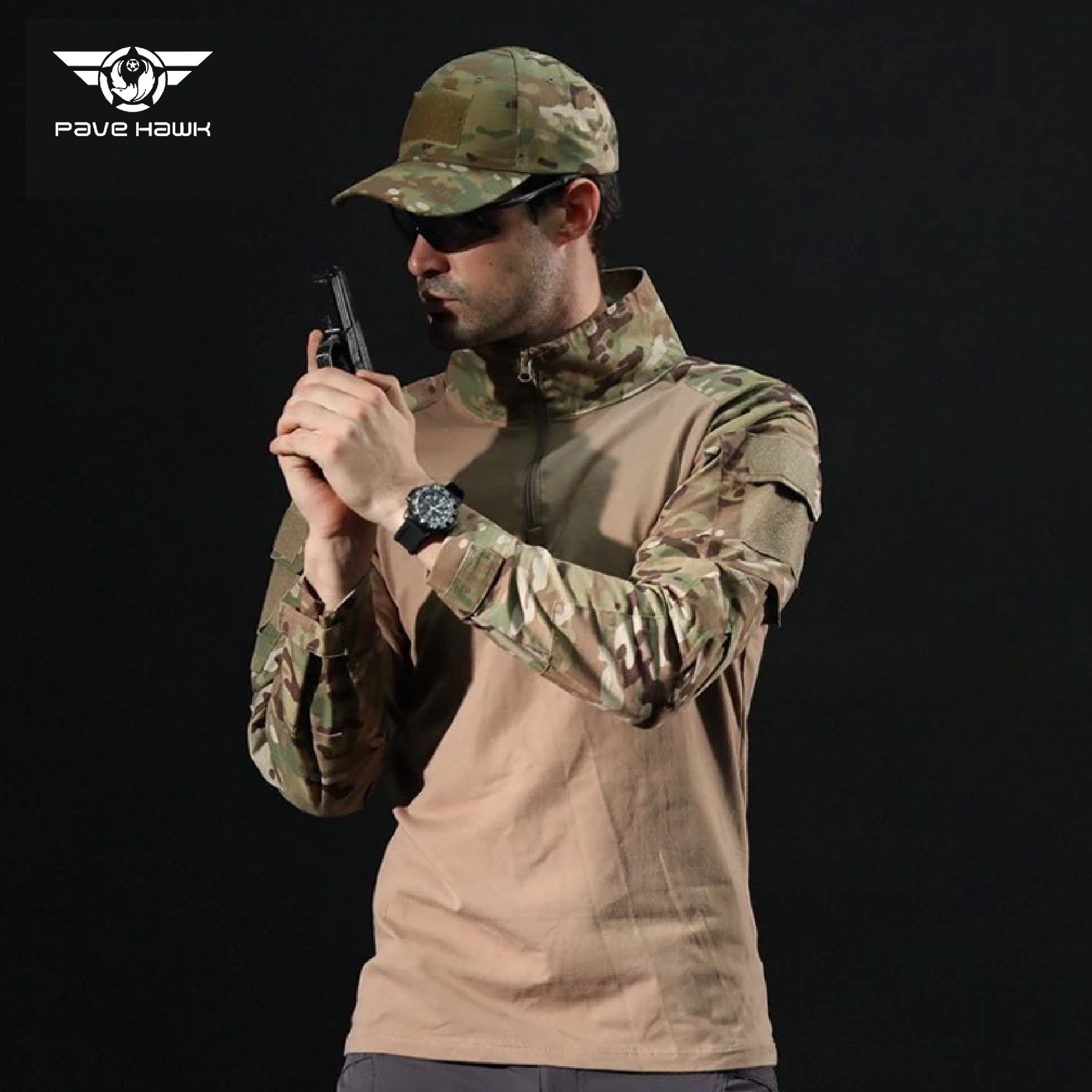 🇹🇭 1 ไทยแลนด์ แทคติคอล เสื้อคอมแบท Pave Hawk Combat Shirt