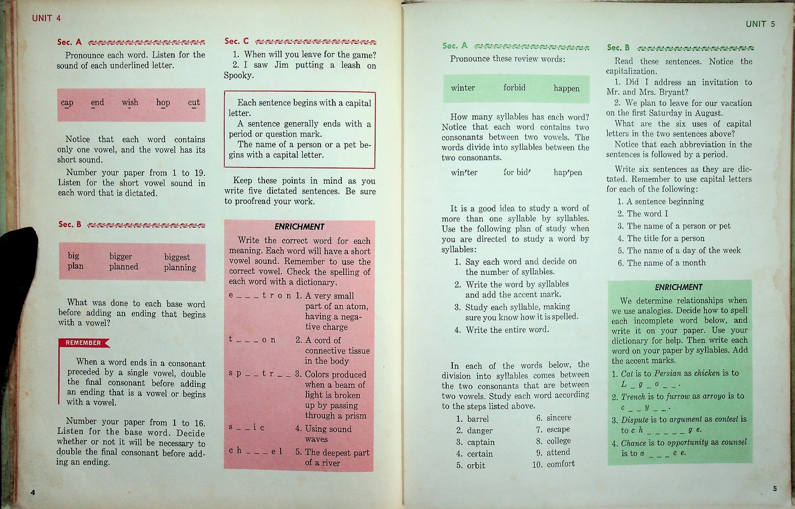 Harper/Row Basic Speller 8