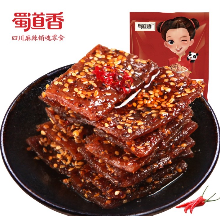 หมูแผ่นทรงเครื่องหม่าล่า ตรา ShuDaoXiang (100 g)