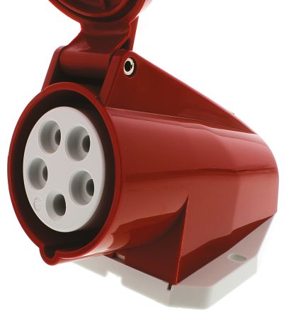 MENNEKES รหัสสินค้า 1 ปลั๊กตัวเมียติดผนัง เข้าสายด้านบน (3P+N+E) 16A 400V IP44