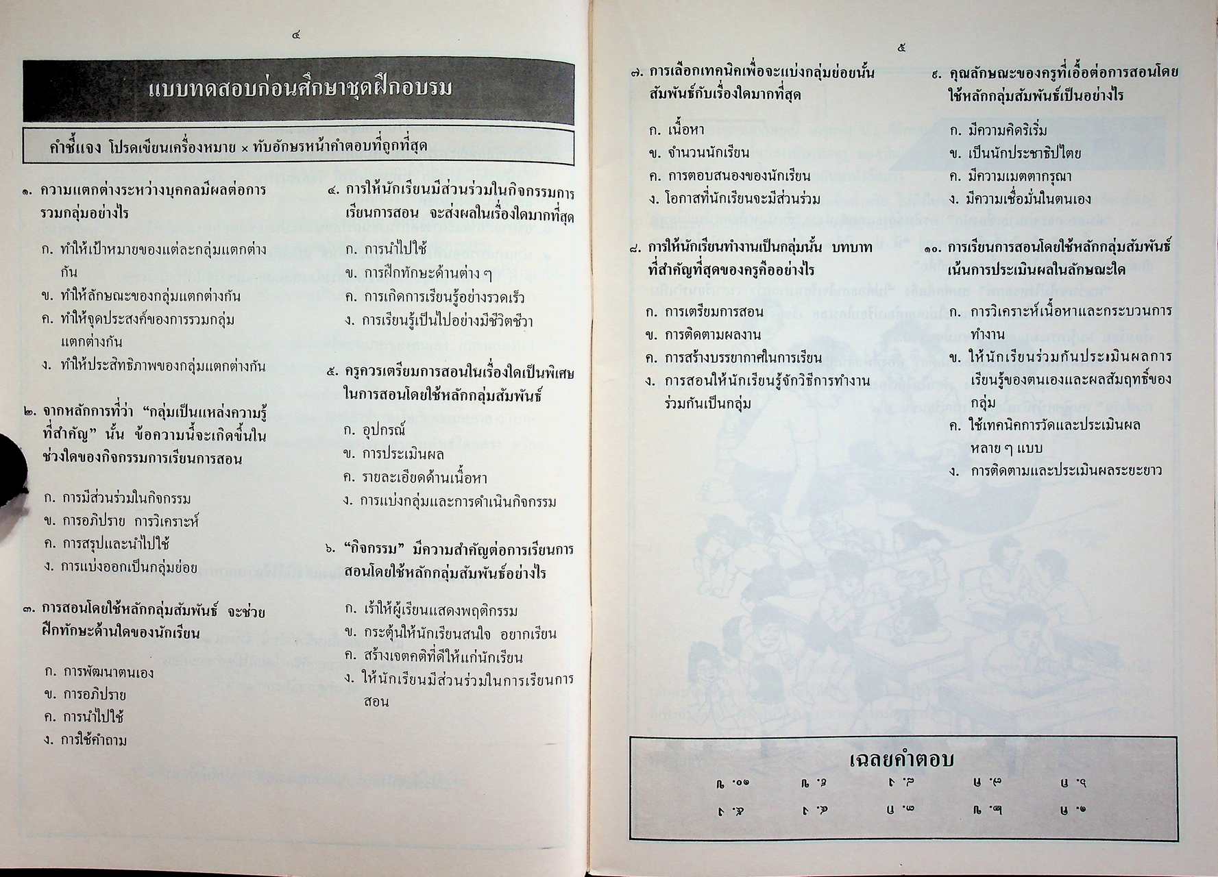 ชุดฝึกอบรมด้วยตนเอง กลุ่มสัมพันธ์ กลุ่มสำคัญ เล่มที่ ๑๒